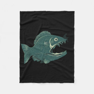 Lustiges Fischen Große Lustige Fische Mit Angler A Fleecedecke
