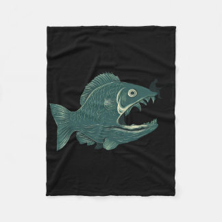 Lustiges Fischen Große Lustige Fische Mit Angler A Fleecedecke