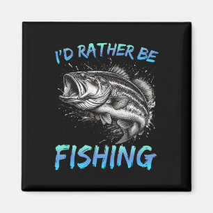 Lustiges Fischen Ich Würde Mich Lieber Fischen B F Magnet