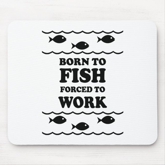 Lustiges Fischen Mousepad (Vorne)