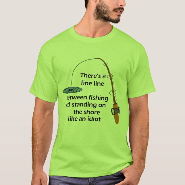Lustiges Fischen-Shirt T-Shirt (Vorderseite)