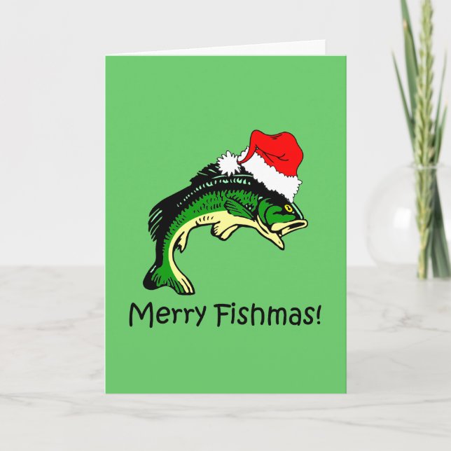 Lustiges Fischen Weihnachten (Vorderseite)