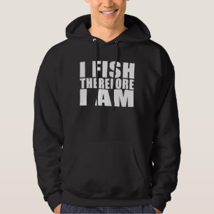 Lustiges Fischen zitiert Witze, die I deshalb mich Hoodie