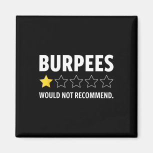 Lustiges Fitnessstudio Burpees Bodybuilding Gewich Magnet