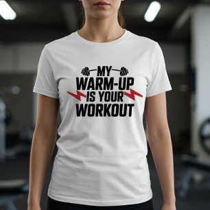 Lustiges Fitnessstudio-Gewichtheben Sarkastischer  T-Shirt
