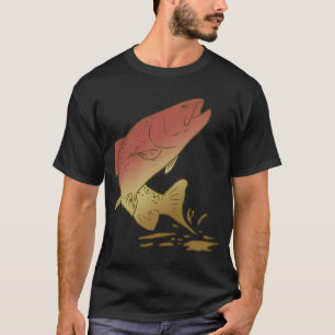Lustiges Fliegenfischen Fisch Angeln Fischer Rute  T-Shirt