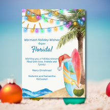 Lustiges Florida Sandy Beach Surf Boards Weihnacht