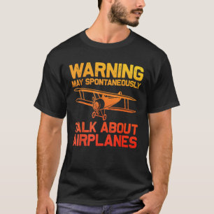 Lustiges Flugzeug Accessoire für Männer Frauen Flu T-Shirt