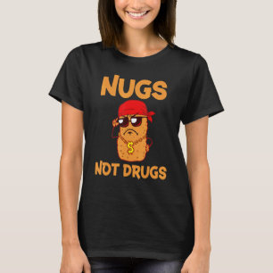 Lustiges Foodie-Design Hühner-Nugget-Liebhaber Nug T-Shirt