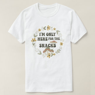 Lustiges Foodie-Zitat Vintage-Floral-Kranz T-Shirt