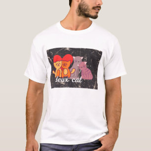 Lustiges Französisch Englisch Katzen Sprache Humor T-Shirt