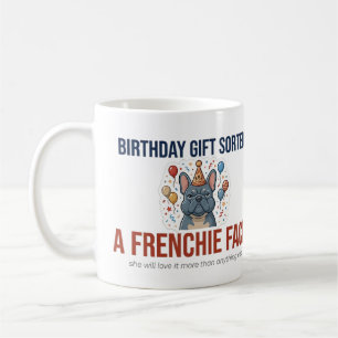 Lustiges Französische-Bulldogge-Geburtstagsgeschen Kaffeetasse