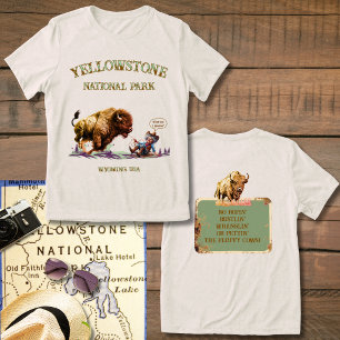 Lustiges Frau-Rope-einen-wilden-Bison-Büffel-T-Shi Tri-Blend Shirt