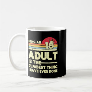 Lustiges Frauen Erwachsen Sein Sarkastischer Humor Kaffeetasse