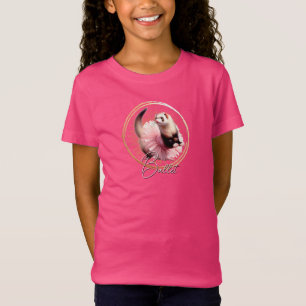 Lustiges Frettchen in einem Tutu beim Ballett T-Shirt