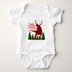 lustiges frohe weihnachten dinosaurier hirsch kari baby strampler