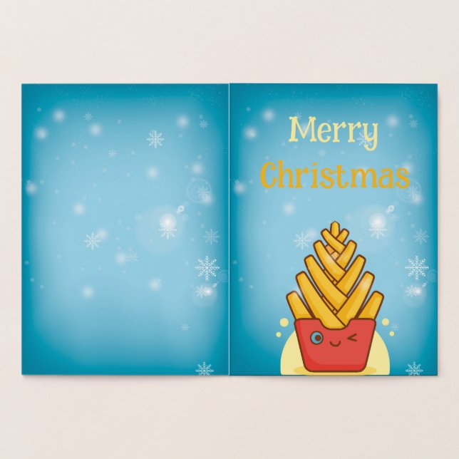 Lustiges Frohe Weihnachten Folienkarte (Innenseite)