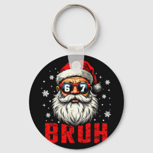 Lustiges Frohe Weihnachten Santa Bruh Pyjama Xmas Schlüsselanhänger