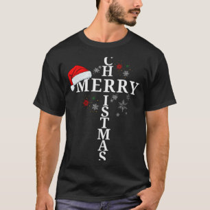 Lustiges Frohe Weihnachten Xmas Kreuz Christlich S T-Shirt