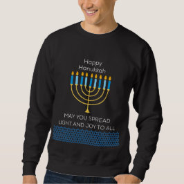 Lustiges Frohes Chanukka Niedliches Blaues Chanukk Sweatshirt
