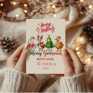 Lustiges Frohes Gänsemas Weihnachten