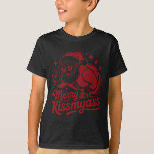 Lustiges Frohes Küssmein Weihnachten Lustiger Weih T-Shirt