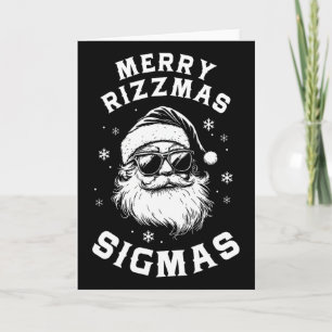 Lustiges Frohes Rizzmas Sigmas Kinder Jugendliche  Karte