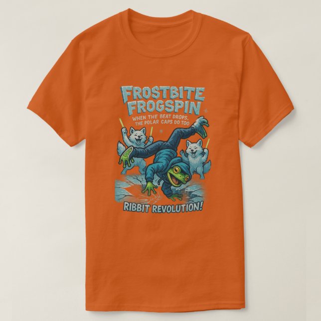Lustiges Frosch-Frosbite-T-Shirt T-Shirt (Design vorne)