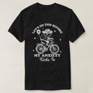 Lustiges Frosch T-Shirt - Fahrrad fahrender Cowboy