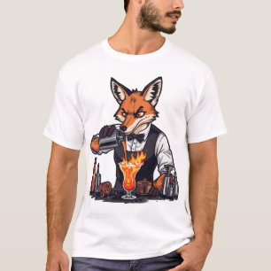 Lustiges Fuchs-Bartender-Shirt T-Shirt