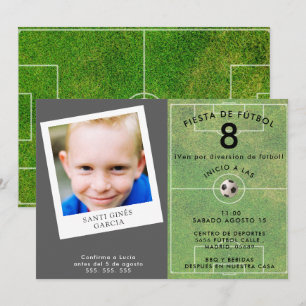 Lustiges Fußball für Kinder, Foto Einladung