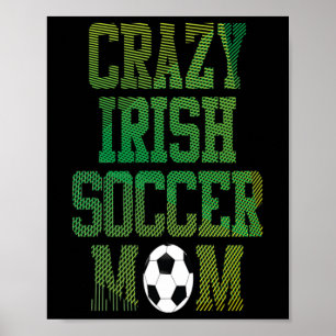 Lustiges Fußball-Mama-T-Shirt Damen Novelty-Shirt Poster