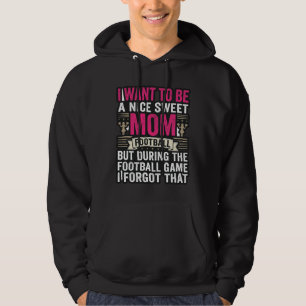 Lustiges-Fußball-Mama-Vintage-Stickerei-Shirt-Desi Hoodie