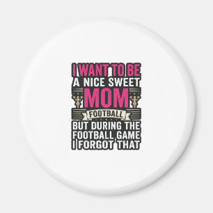 Lustiges-Fußball-Mama-Vintage-Stickerei-Shirt-Desi Magnet