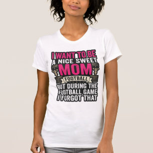 Lustiges-Fußball-Mama-Vintage-Stickerei-Shirt-Desi T-Shirt