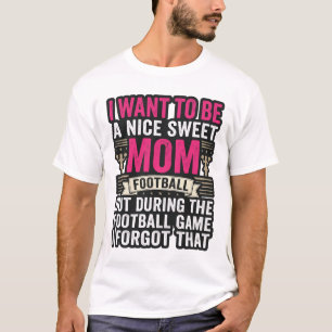 Lustiges Fußball-Mutter Vintage-Gravur-Shirt-Desig T-Shirt