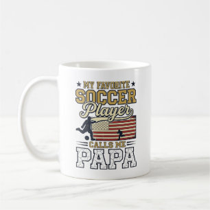 Lustiges Fußball-Papa-Vintage-Shirt-Design_1 Kaffeetasse