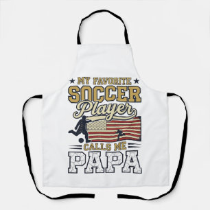 Lustiges Fußball-Papa-Vintage-Shirt-Design_1 Schürze