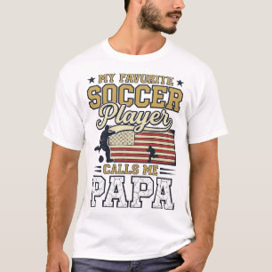 Lustiges Fußball-Papa-Vintage-Shirt-Design_1 T-Shirt
