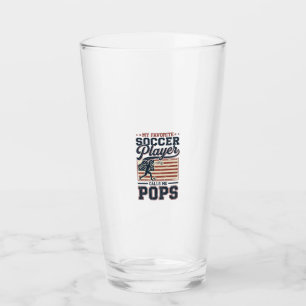 Lustiges Fußball-Pops Vintage-Stickerei-Shirt-Desi Glas