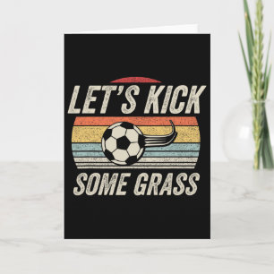 Lustiges Fußball-Shirt Retro Vintage Lass uns ein Karte