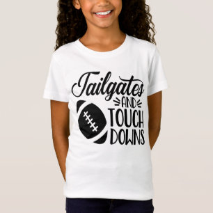 Lustiges Fußball-T-Shirt Tailgates und Touchdowns T-Shirt