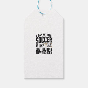 Lustiges Fußball-Tages-Zitat Vintage-Shirt-Design_ Geschenkanhänger