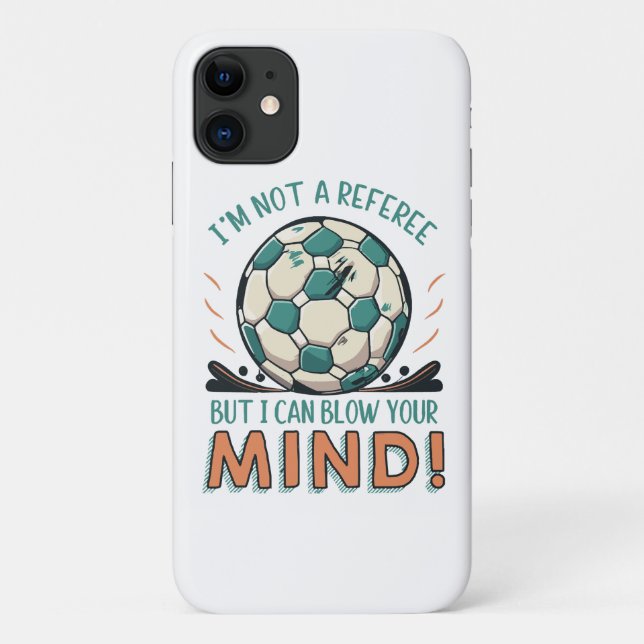 Lustiges Fußballdesign Case-Mate iPhone Hülle (Rückseite)