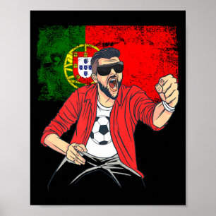 Lustiges Fußballdesign für Fußballfans T-Shirt Poster
