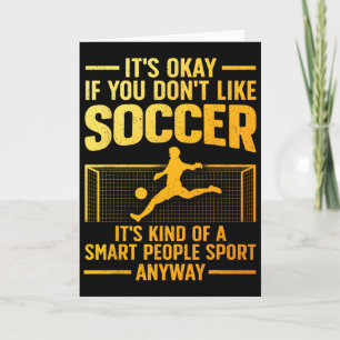 Lustiges Fußballdesign für Männer Frauen Fußballli Karte