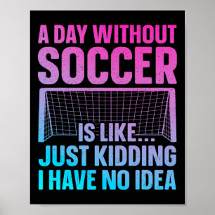 Lustiges Fußballdesign für Männer Frauen Fußballli Poster