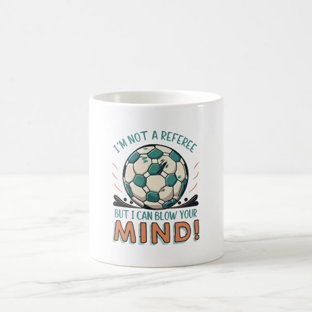 Lustiges Fußballdesign Kaffeetasse (Mittel)