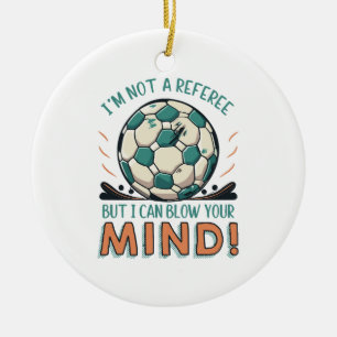 Lustiges Fußballdesign Keramik Ornament