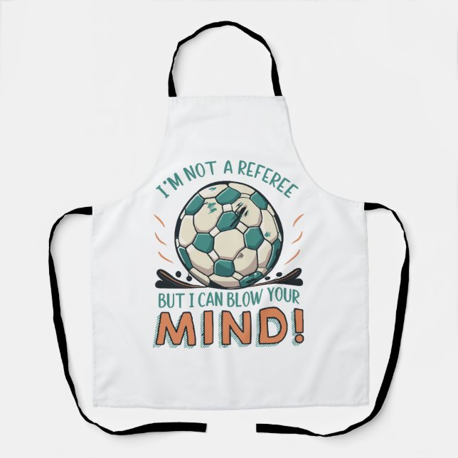 Lustiges Fußballdesign Schürze (Vorderseite)